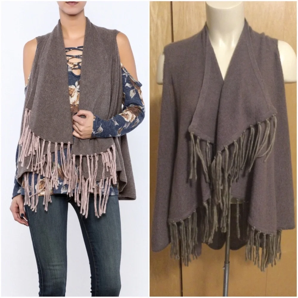 Subtle Luxury CASHMERE SHAWL VEST
$237 - Picture 2 of 15